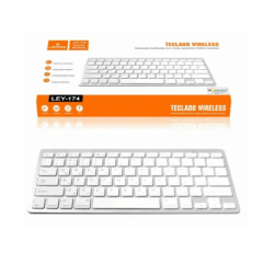 Teclado Sem Fio Bluetooth LEY-174 com USB Wireless Padrão ABNT2 para PC, Notebook e Smart TV