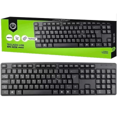 Teclado USB Brazil PC ABNT2 BPC-8236 | Queima de Estoque na Sales Distribuidora