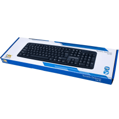 Teclado CHINAMATE CM20 ABNT2 USB Preto com Fio | Office Básico | Queima de Estoque Direto da Distribuidora