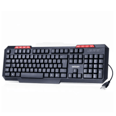 Teclado USB Multimídia Exbom BK-G136 com Teclas de Atalho Padrão ABNT2