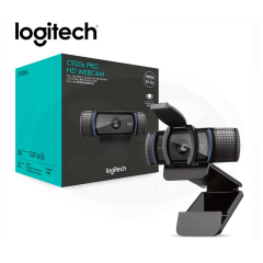 Webcam Full Hd Logitech C920s Com Microfone Embutido Cor Preto