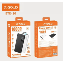 Power bank portátil gold 10.000 mah bte16 - ALFA GOLD